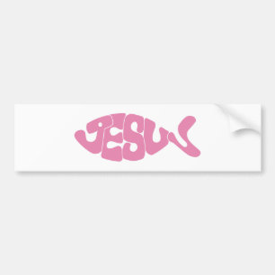 Jesus fiskklistermärke bildekal