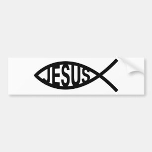 Jesus fisksymbol bildekal