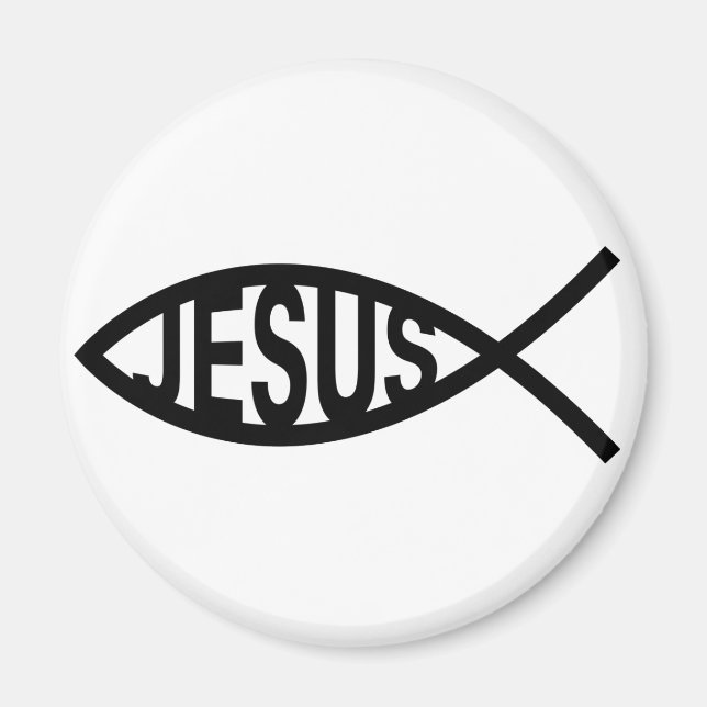 Jesus fisksymbol magnet (Framsidan)