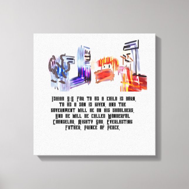 jesus född canvastryck (Framsida)