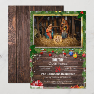 Jesus född manger inbjudningar
