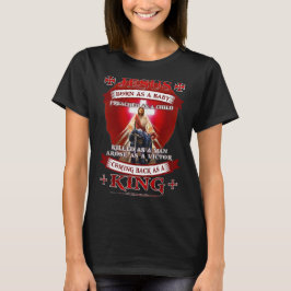 Jesus född som Baby predikad som kristen barn T Shirt