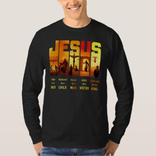 Jesus född som Baby predikad som kristen barn T Shirt