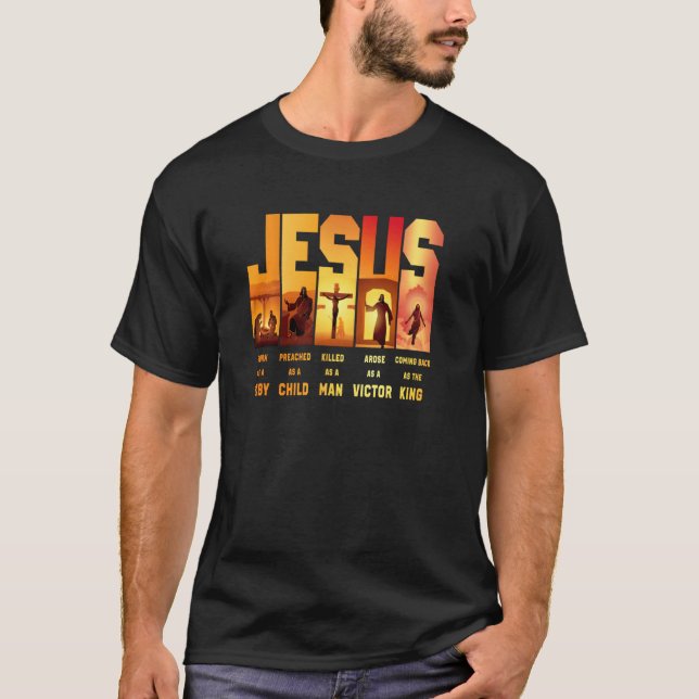 Jesus född som Baby predikt som ett barn dödats so T Shirt (Framsida)