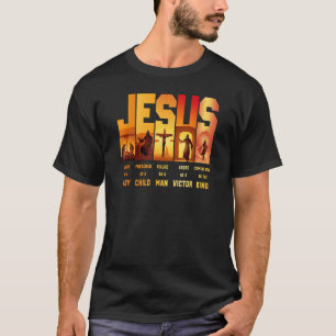 jesus född som baby predikt som ett barn som dödat t shirt