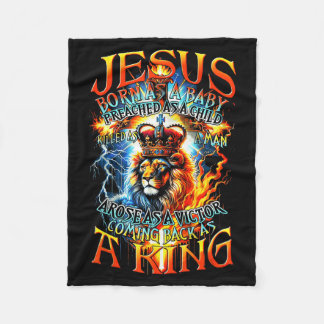 Jesus Född Som Ett Spädbarn, Predikade Som Ett Bar Fleecefilt