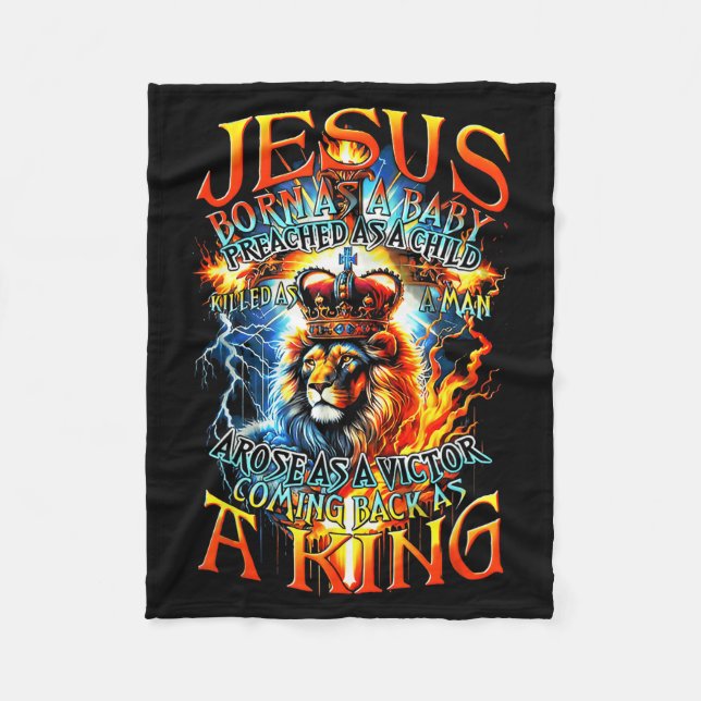 Jesus Född Som Ett Spädbarn, Predikade Som Ett Bar Fleecefilt (Framsidan)