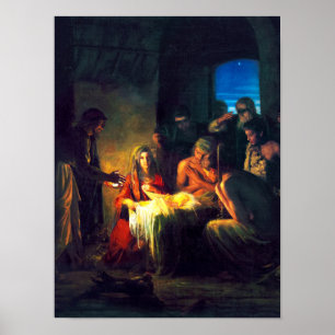 Jesus födelse av Carl Bloch Poster
