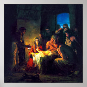 Jesus födelse av Carl Bloch Poster