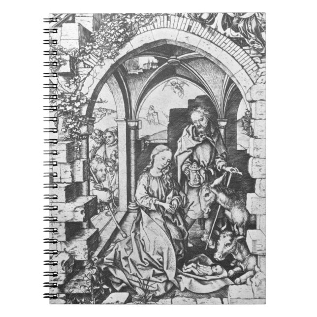 Jesus födelse (av Martin Schongauer) Anteckningsbok (Framsidan)