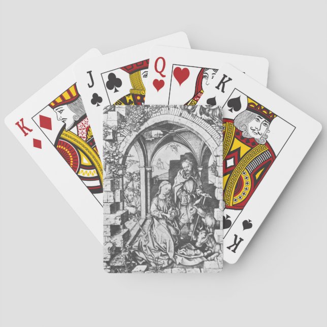 Jesus födelse (av Martin Schongauer) Casinokort (Baksidan)