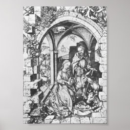 Jesus födelse (av Martin Schongauer) Poster