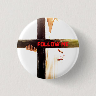Jesus Följ mig Frisbee Knapp