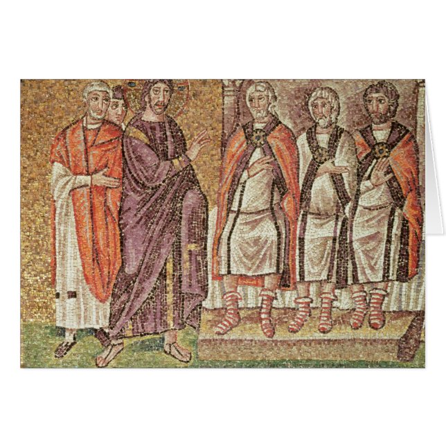 Jesus för Caiphus Hälsningskort (Framsidan Horizontal)