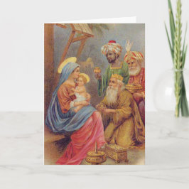 Jesus för julvintageNativity illustration Helgkort