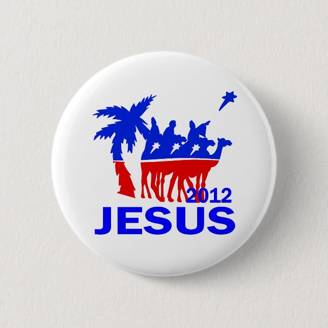 Jesus för presidenten 2012 knapp (Framsida)