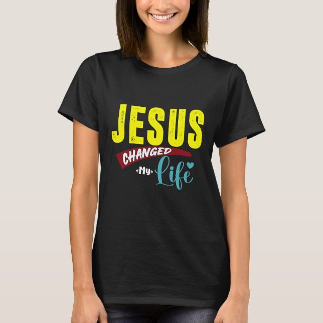 JESUS FÖRÄNDRADE MITT LIV T SHIRT (Framsida)