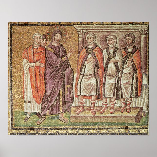 Jesus före Caiphus Poster (Framsidan)