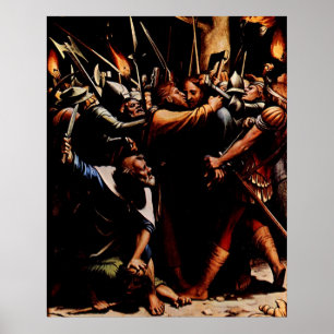 Jesus förrådd av Judas Iscariot Poster