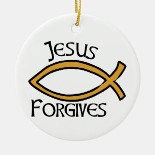 Jesus Forsing Julgransprydnad Keramik