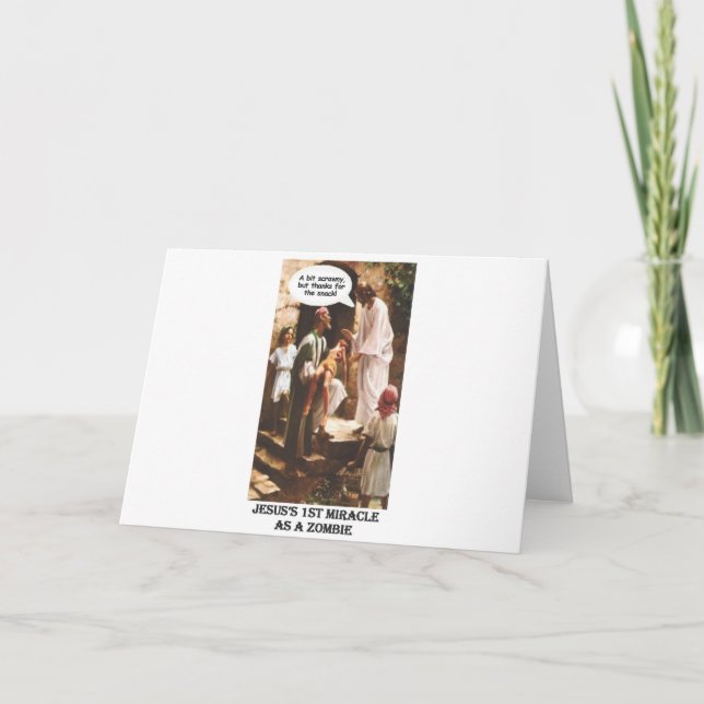Jesus första mirakel som Zombie Kort (Framsida)