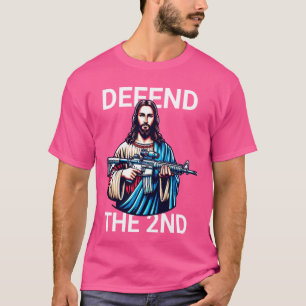 Jesus försvarar den andra ändringen av USA:s konst T Shirt