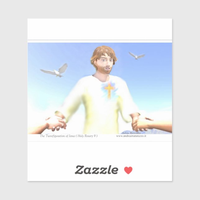 Jesus förvandling klistermärken (Ark)