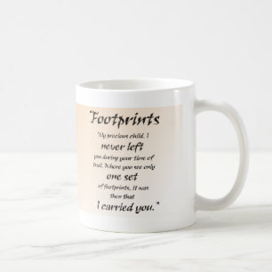 Jesus fotspår kaffemugg