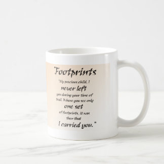 Jesus fotspår kaffemugg