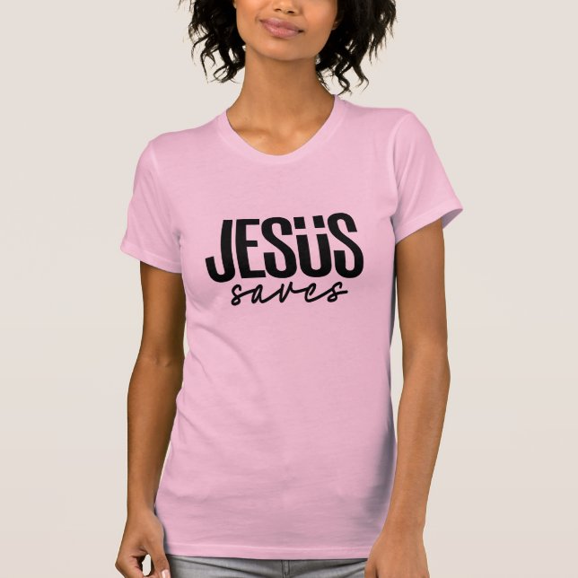 JESUS FRÄLSAR T SHIRT (Framsida)