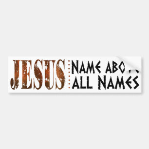 Jesus framför allt namn bildekal