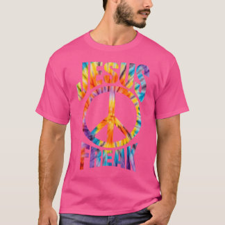 Jesus Freak - Christian Retro Tie Dye Lettering T Shirt