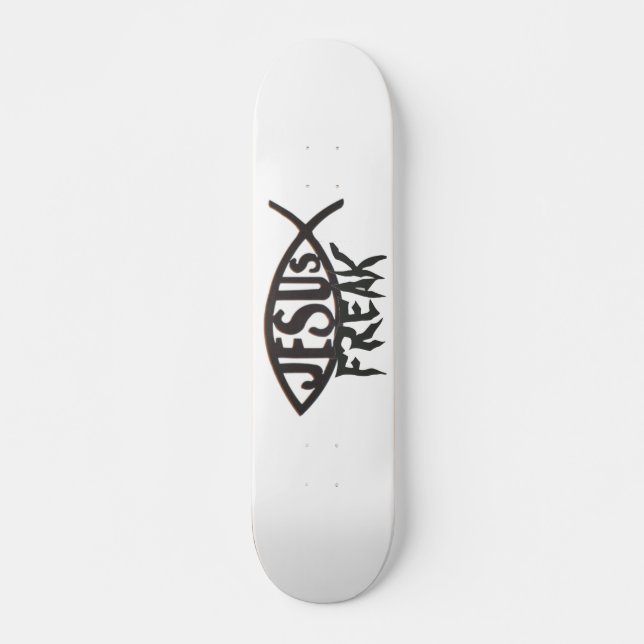 Jesus Freak Mini Skateboard Bräda 18,5 Cm (Framsida)