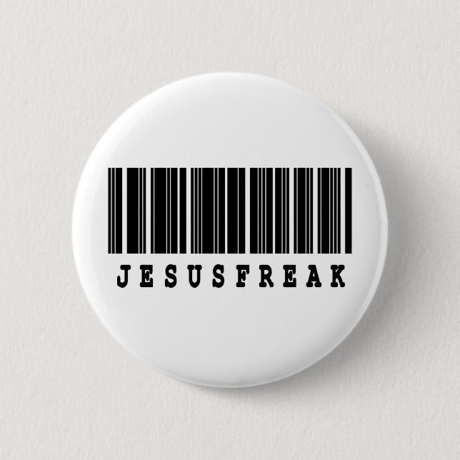 jesus freak streckkodsdesign knapp (Framsida)