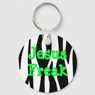 Jesus Freak Zebra Stripe Keychain Nyckelring