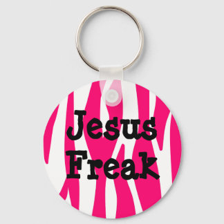 Jesus Freak Zebra Stripe Keychain Nyckelring