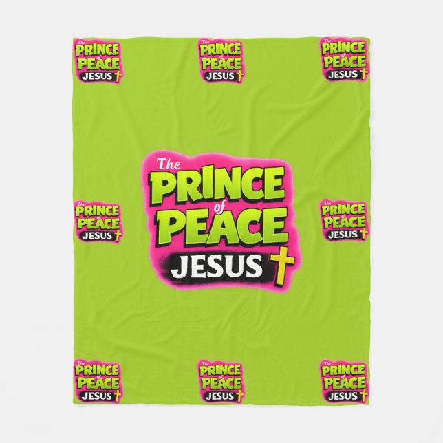 JESUS - Fredens Prins - Kristendom Fleecefilt (Framsidan)