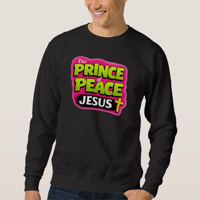 JESUS - Fredens Prins - Kristendom Lång Ärmad Tröja (Framsida)