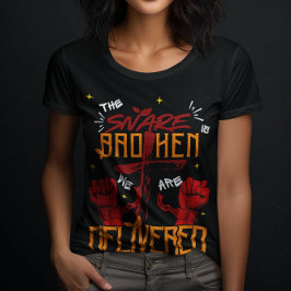 Jesus Frigjorde Mig Kristet Andligt Troende Kvinna T Shirt