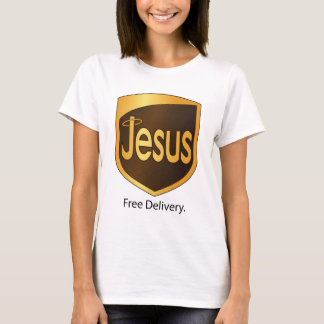 Jesus frigör leverans t-shirt
