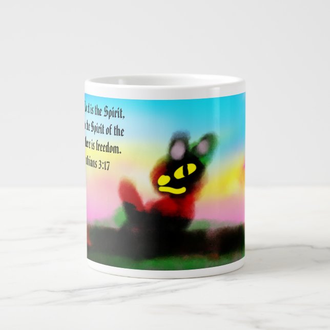 jesus frihet  jumbo mugg (Framsidan)