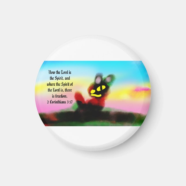 jesus frihet  magnet (Framsidan)