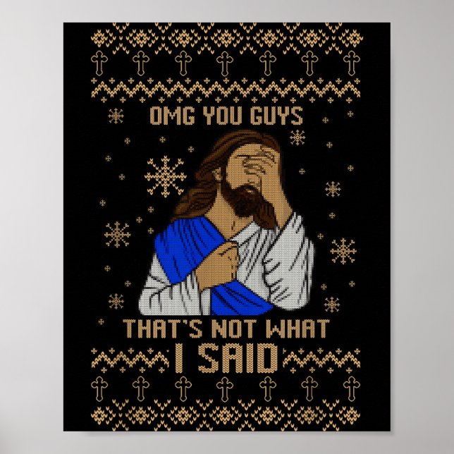 Jesus Fula Jul Omg Er Det Inte Vad  Poster (Framsidan)