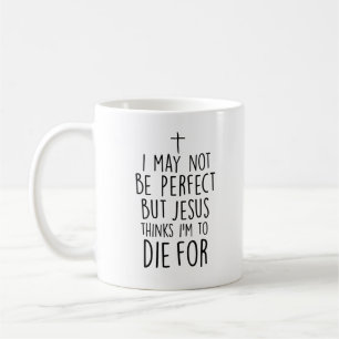 Jesus funderare mig förmiddag som dör för kaffemugg