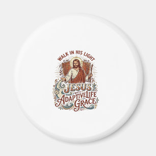 Jesus Funktionshinder Uppmuntring T-Shirt Inspirat Magnet