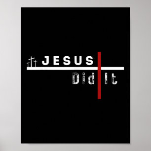 Jesus Funny Kor Christian gjorde det Sarcasm Humor Poster