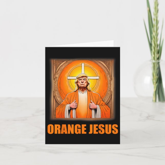 Jesus Funny Trump 1 Kort (Framsida)