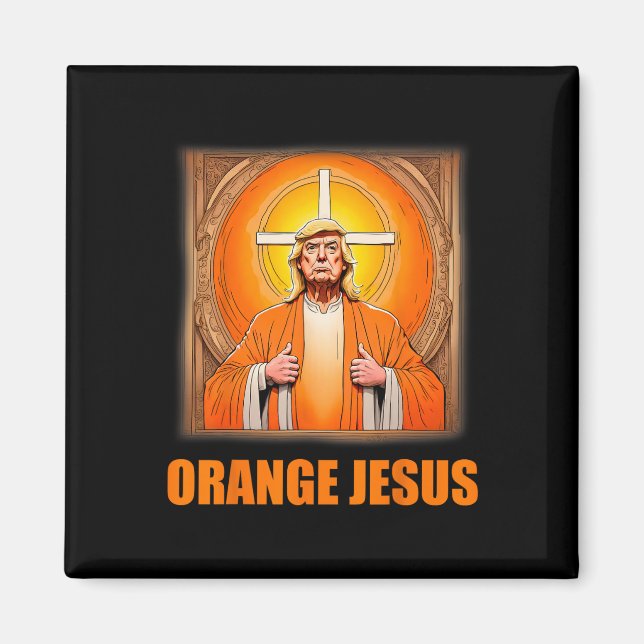 Jesus Funny Trump 1 Magnet (Framsidan)