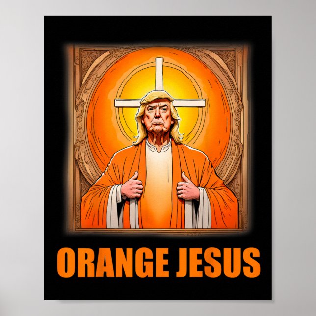 Jesus Funny Trump 1 Poster (Framsidan)