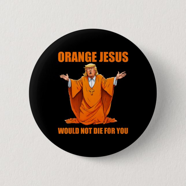 Jesus Funny Trump 2 Knapp (Framsida)